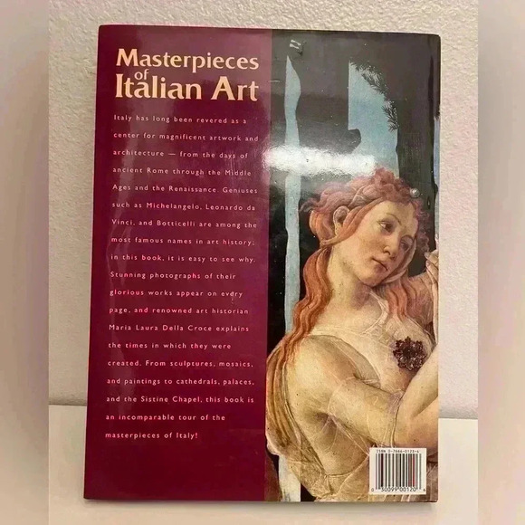 Masterpieces of Italian Art by Maria Laura Della Croce Hardcover - Picture 5 of 5